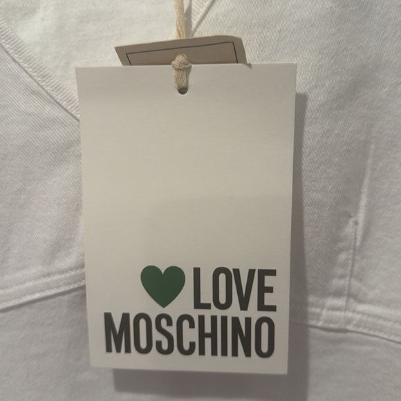 Love Moschino Sleeveless White Denim Dress - Picture 5 of 12
